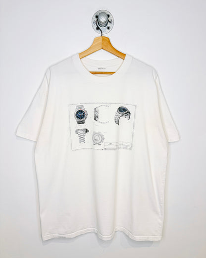 Vintage Android Watch White Tee Shirt