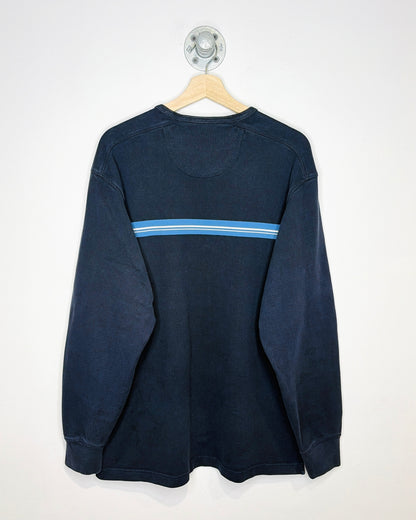2000s Izod Striped Faded Navy Longsleeve Shirt
