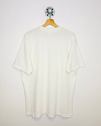Vintage 90s The Flintstones Distressed White Tee Shirt