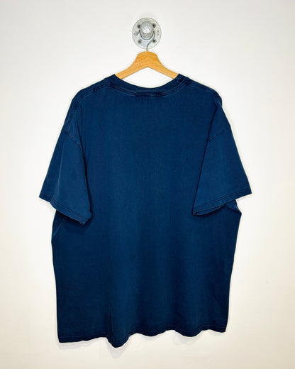 Vintage 90s New York Police Dept Faded Navy Blue Tee Shirt