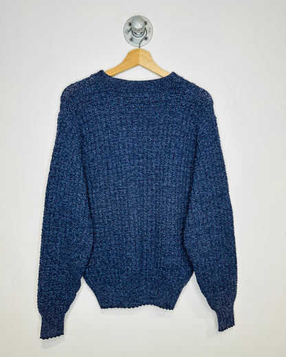 Vintage 1990s Woolrich Made In USA Blue Sweater