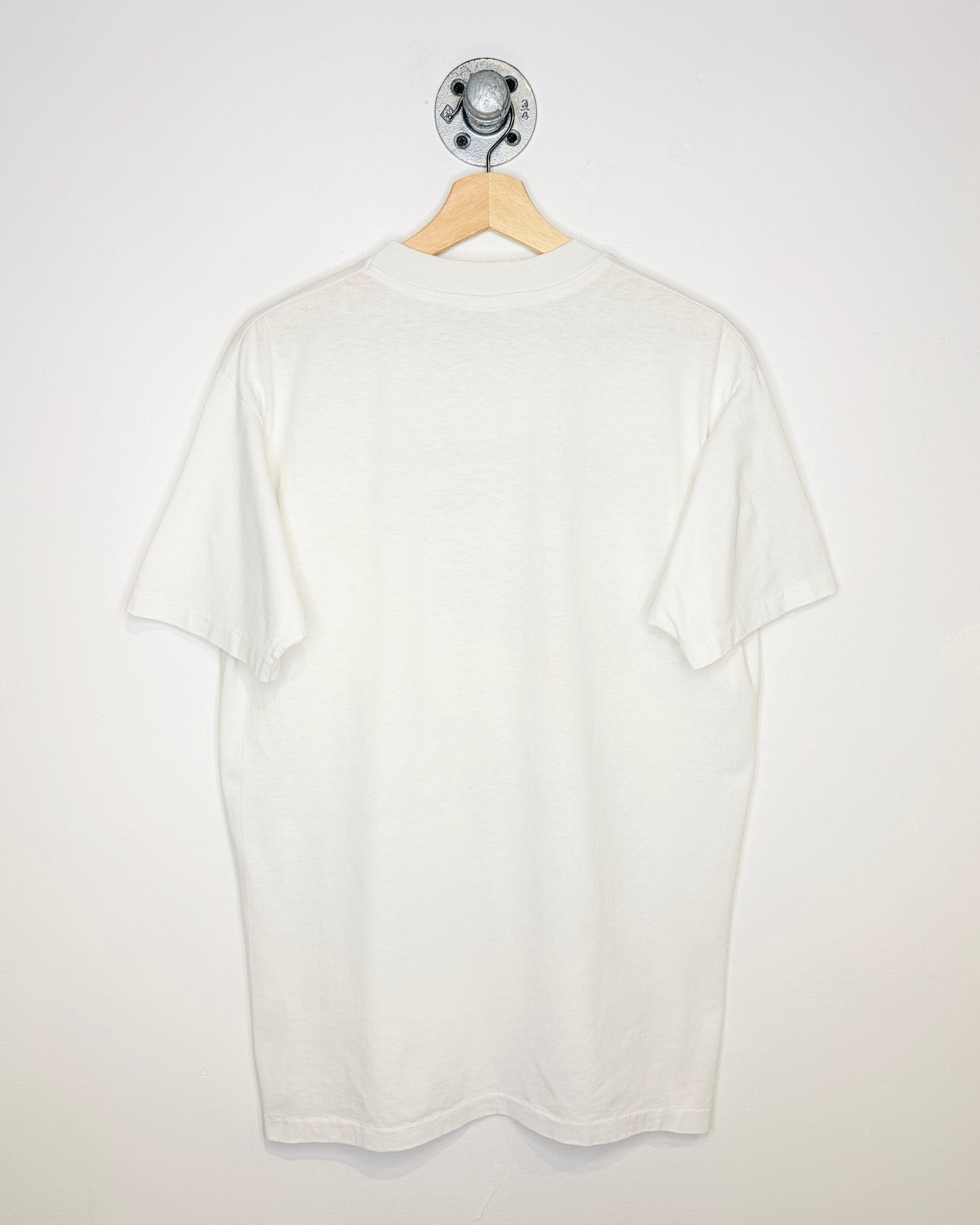Vintage 1980s I Gave Blood In Wabasca White Tee Shirt