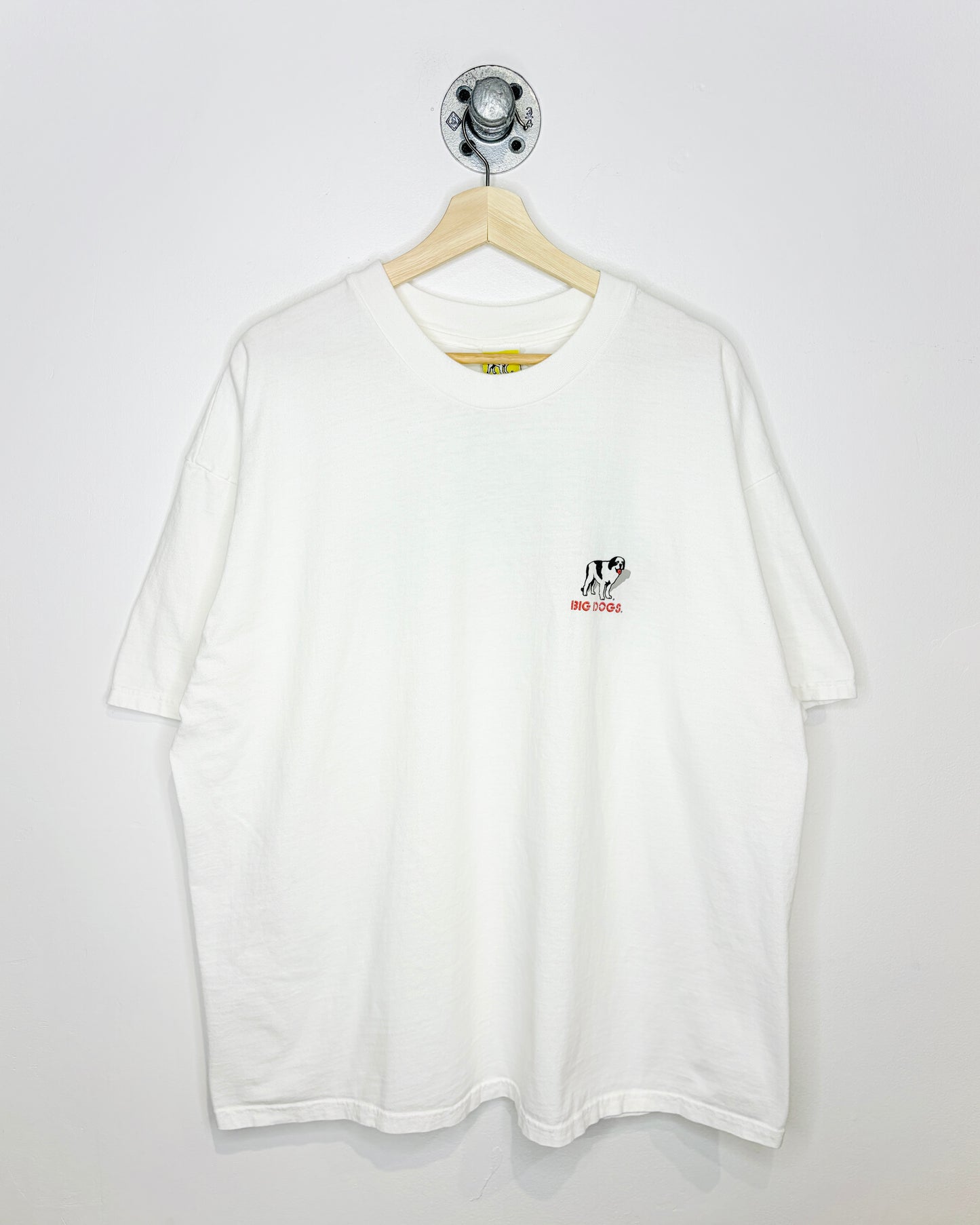Vintage 1998 Big Dogs “South Bark” White Tee Shirt