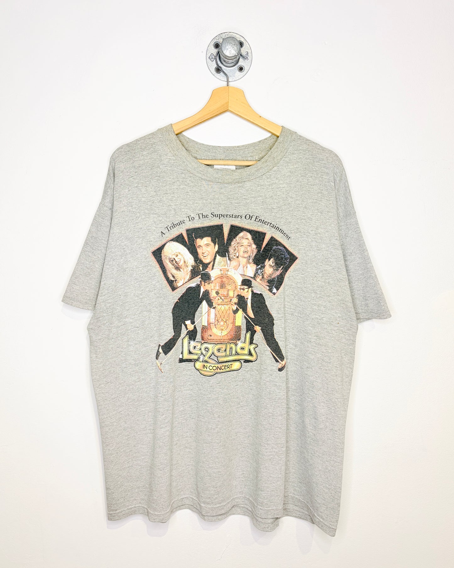 Vintage 1999 Legends Party Grey Tee Shirt