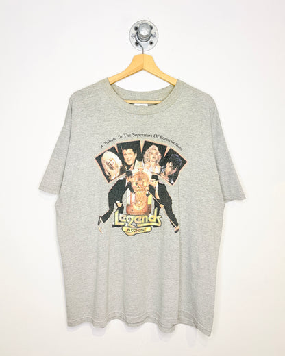 Vintage 1999 Legends Party Grey Tee Shirt