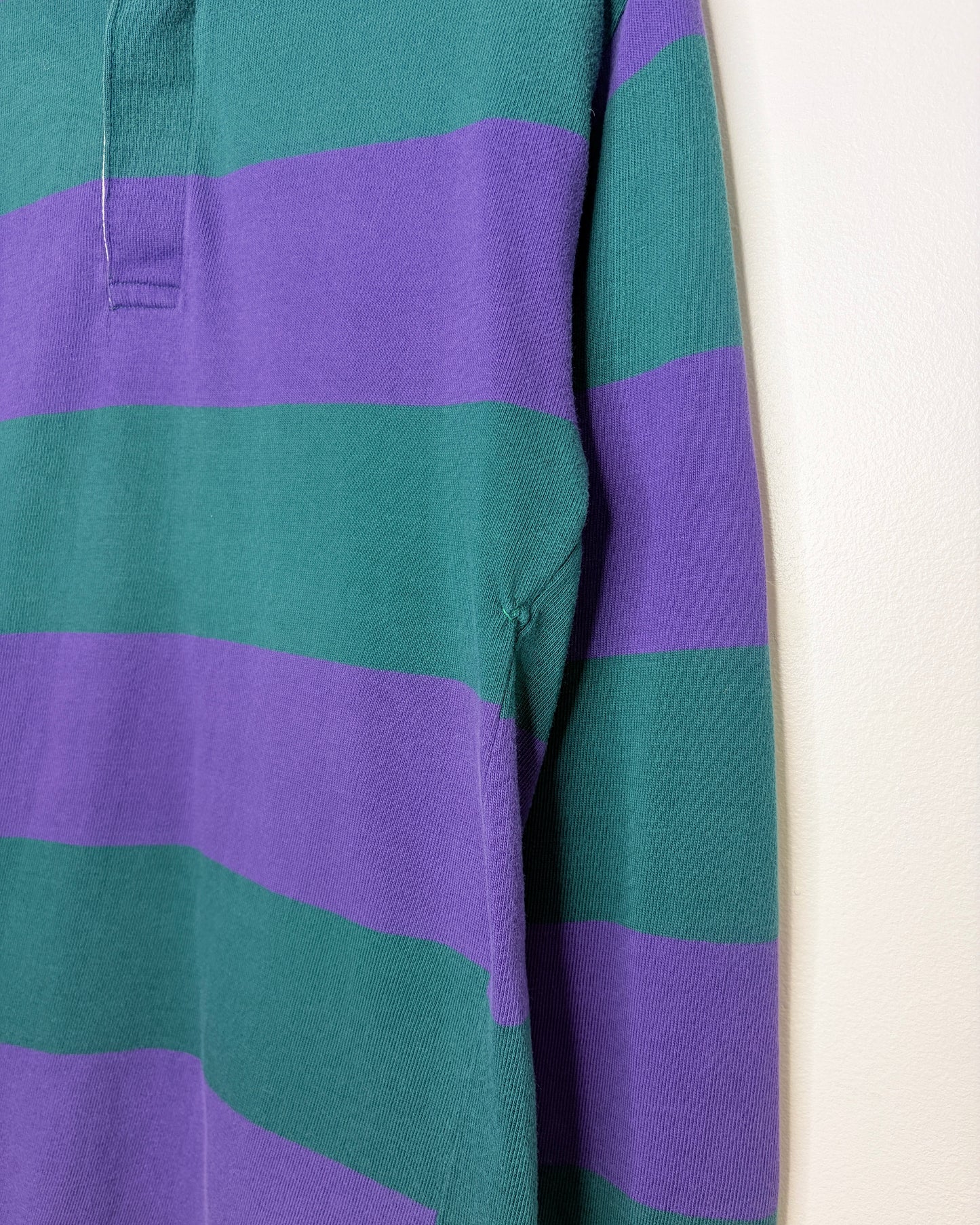 Vintage Green & Purple Rugby Shirt