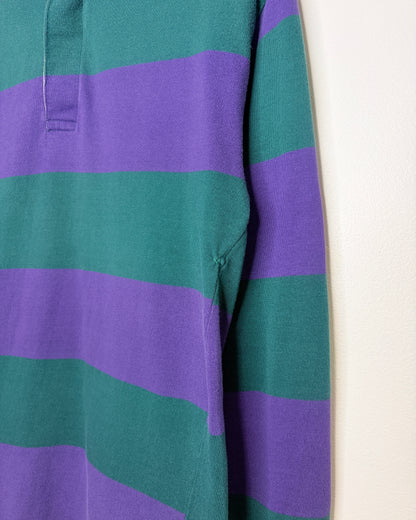 Vintage Green & Purple Rugby Shirt