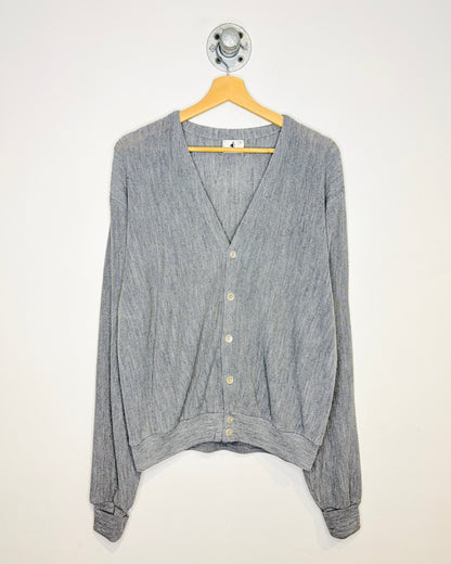 Vintage 80s Jockey Grey Cardigan