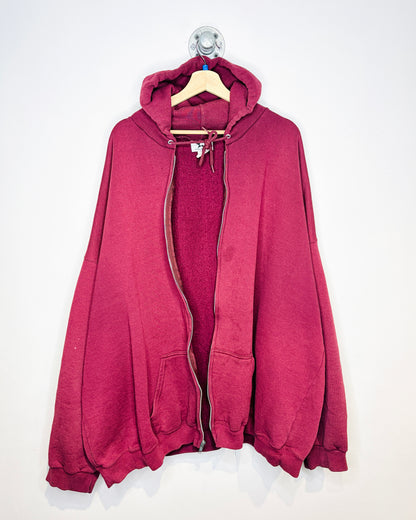 2000s PS Pro Burgundy Zip Up Hoodie