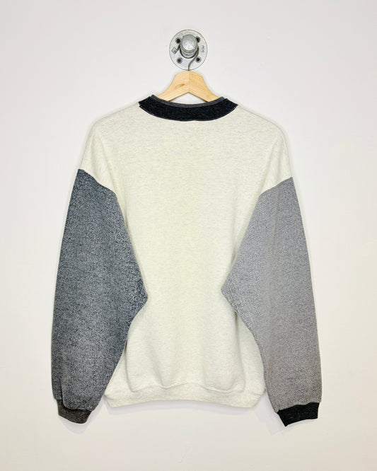 Vintage 90s Cape Cod Sail Club TwoTone Grey Crewneck Sweatshirt
