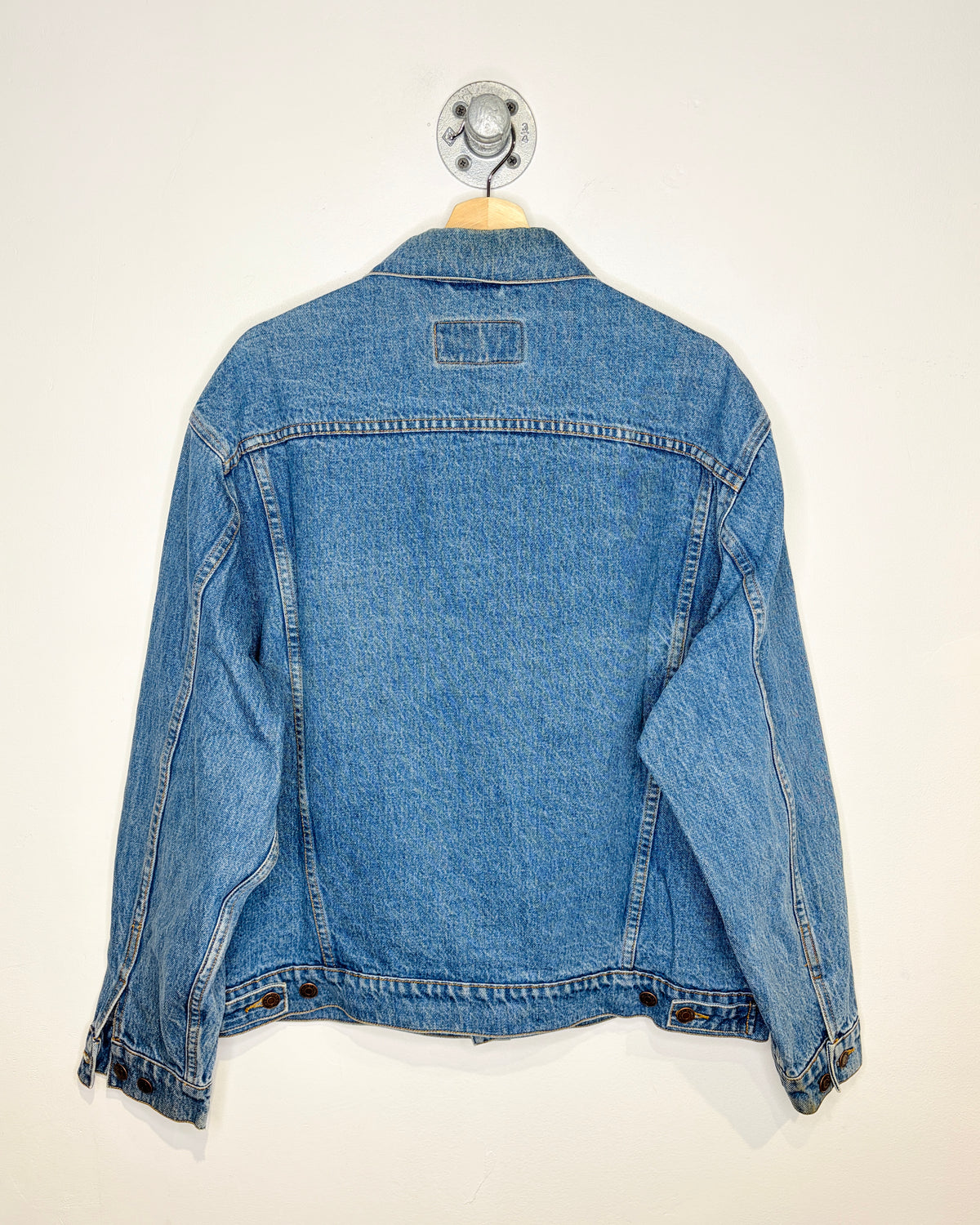 Vintage 90s Brooks Brothers Mid Wash Denim Trucker Jacket