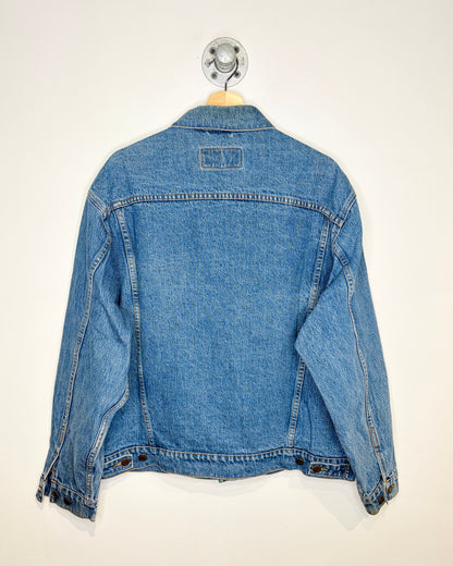 Vintage 90s Brooks Brothers Mid Wash Denim Trucker Jacket