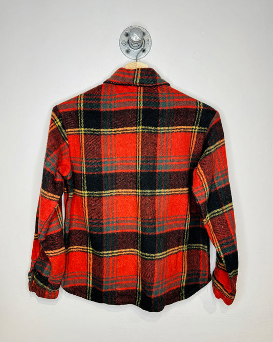 Vintage 70s Russ Heavyweight Red Plaid Flannel