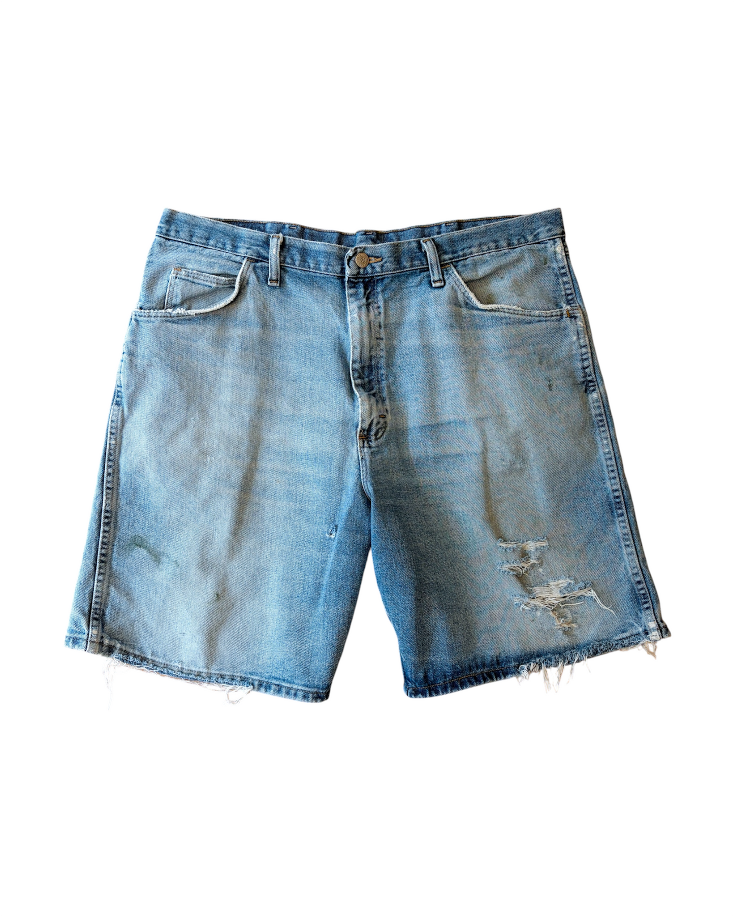 2000s Wrangler Hero Originals Distressed Denim Shorts