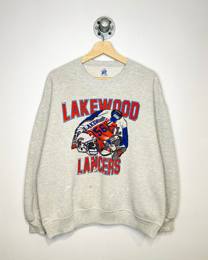 Vintage 90s Lakewood Lancers Grey Crewneck Sweatshirt