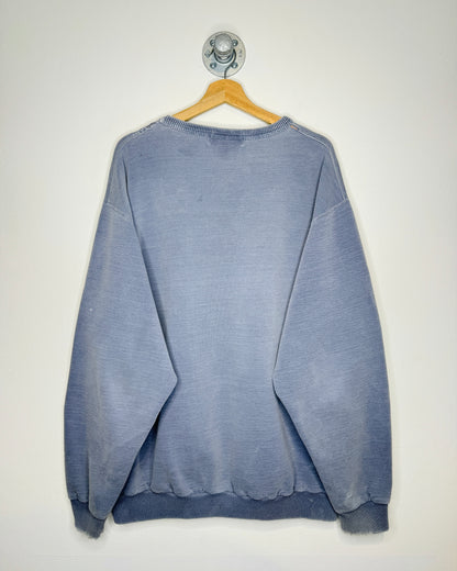 Vintage 90s Windriver Faded Slate Blue Crewneck Sweatshirt