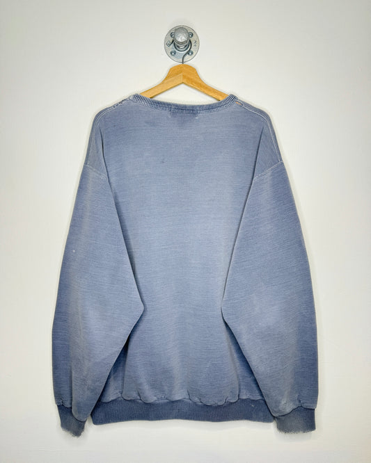 Vintage 90s Windriver Faded Slate Blue Crewneck Sweatshirt