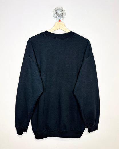 Vintage 2000s Black Gildan Blank Crewneck Sweatshirt