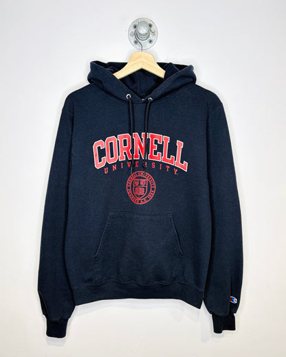 2000s Champion Cornell University Black Hoodie