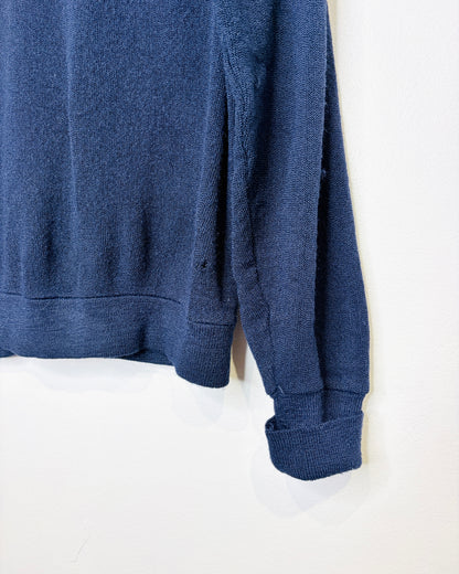 Vintage 70s Steeplechase Navy Cardigan