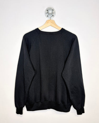 Vintage 1991 British Columbia Silver Star Mountain World Cup Black Crewneck Sweatshirt