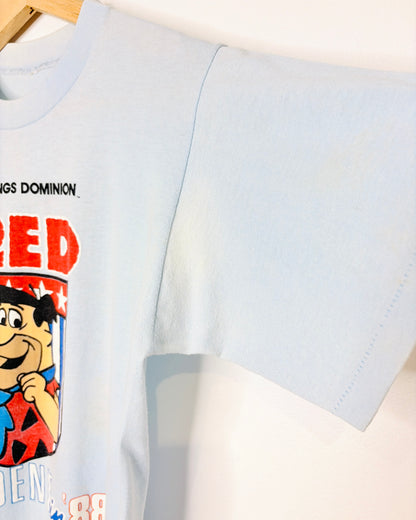 Vintage 1988 Fred For President Light Blue Paper Thin Tee Shirt
