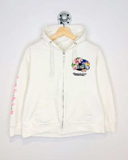 2007 Women’s Biketober Fest Daytona Beach White Zip Up Hoodie
