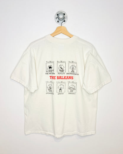 Vintage Y2K Operation Joint Guard White Tee Shirt
