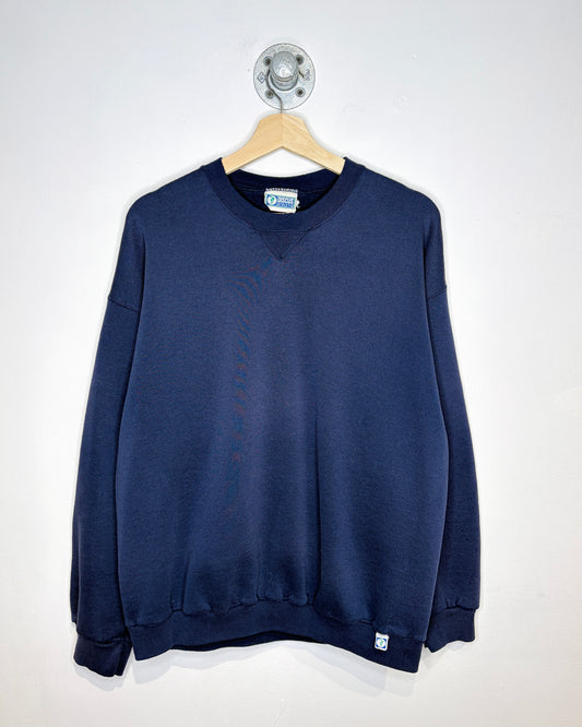 Vintage 1990s Discus Athletic Blank Navy Sweatshirt
