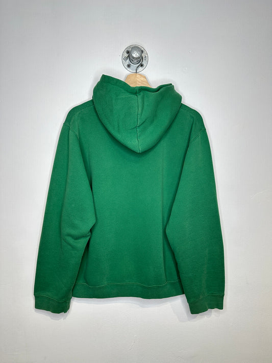 Vintage Notre Dame Embroidered Green Hoodie