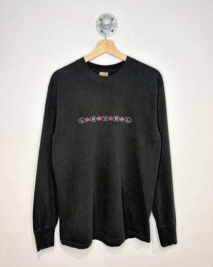 Vintage 90s Level Canada Black Longsleeve Shirt