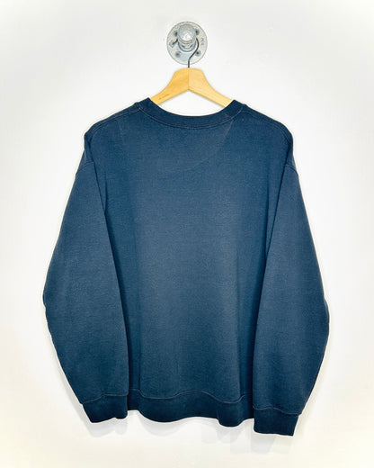 Vintage 2000s Psychedelic Printed Black Crewneck Sweatshirt