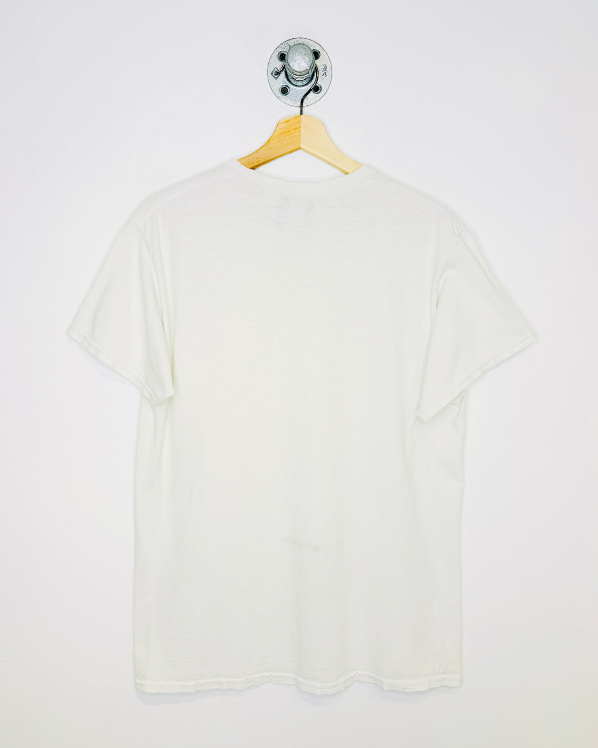 Thrasher Skate Faded Graphic White Distressed Tee Shirt
