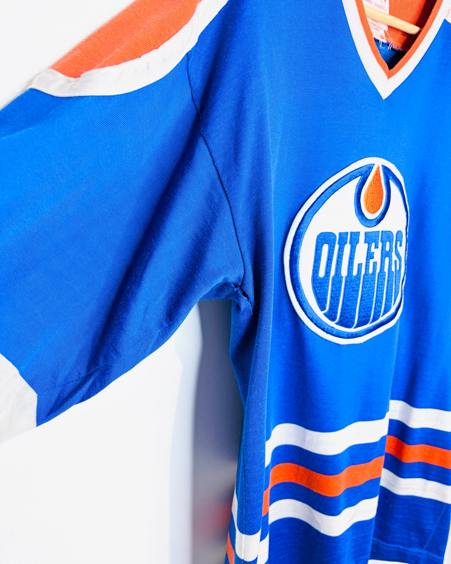 Vintage 80s Edmonton Oilers Sandow Sporting Jersey