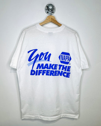 Vintage 90s Napa Exhaust Systems White Tee Shirt