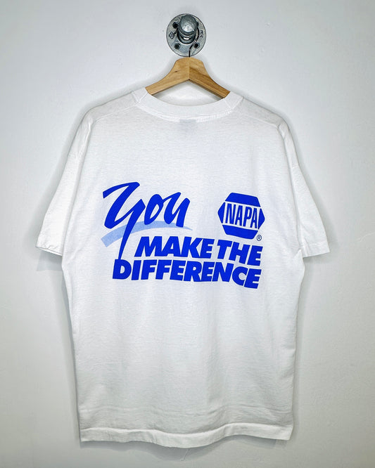 Vintage 90s Napa Exhaust Systems White Tee Shirt