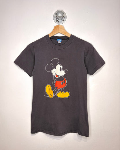 Vintage 90s Mickey Mouse Black Tee Shirt