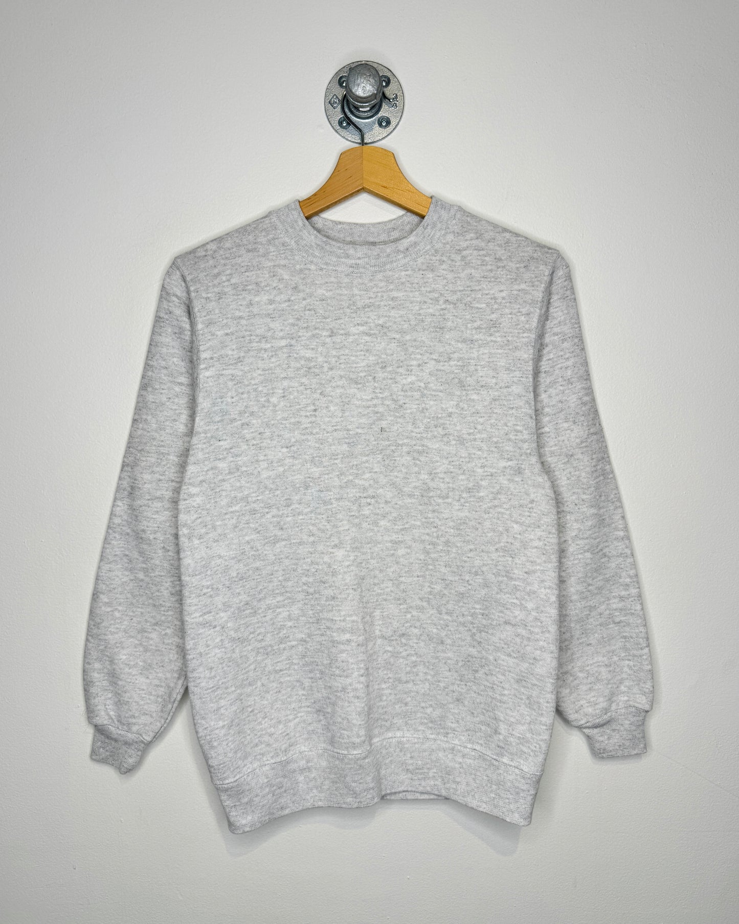 Vintage 90s Hanes Blank Heather Grey Crewneck Sweatshirt