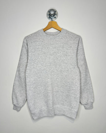 Vintage 90s Hanes Blank Heather Grey Crewneck Sweatshirt