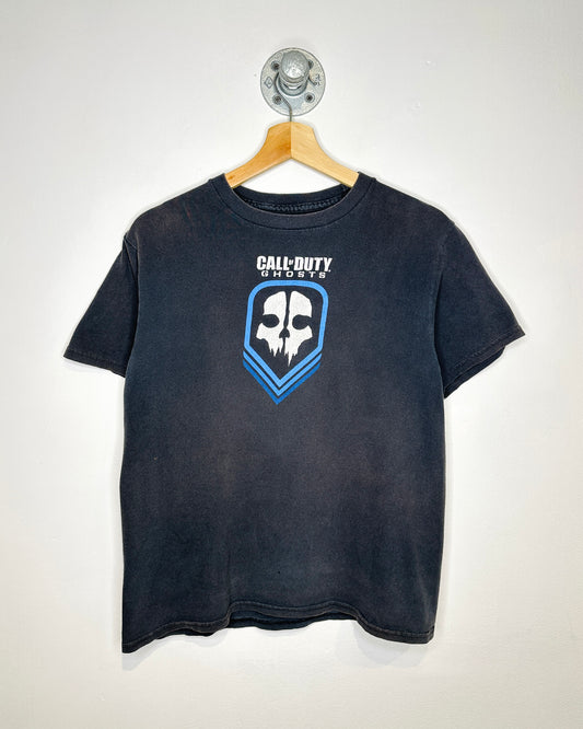 Call Of Duty Ghosts Faded Black Video Game Tee Shirt