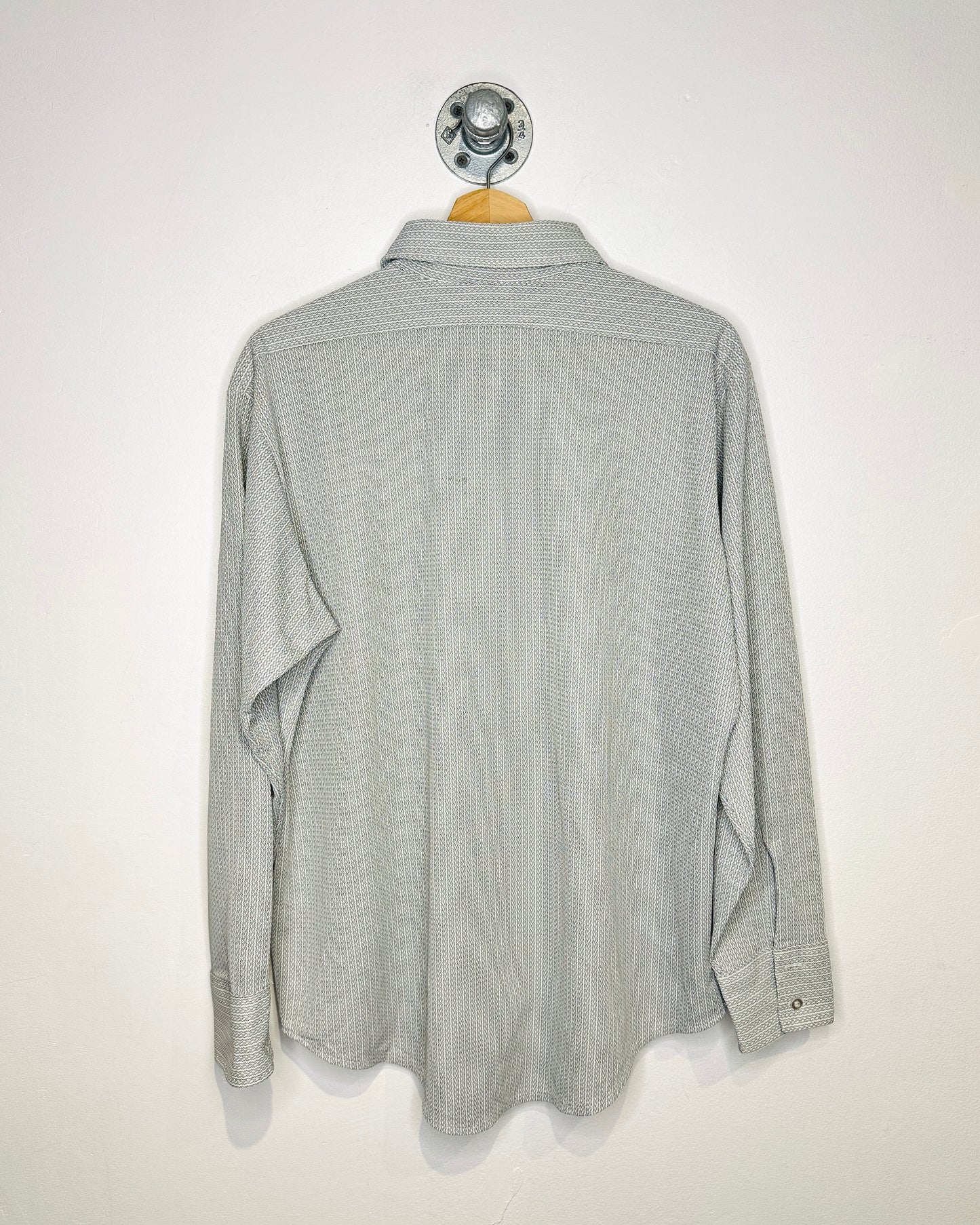 Vintage 1970s Van Heusen VanKnit One Pocket Collar Button Up Shirt