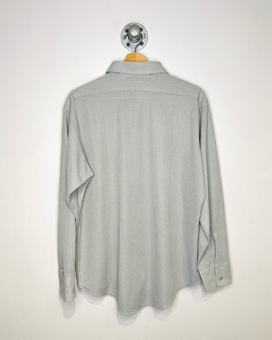 Vintage 1970s Van Heusen VanKnit One Pocket Collar Button Up Shirt
