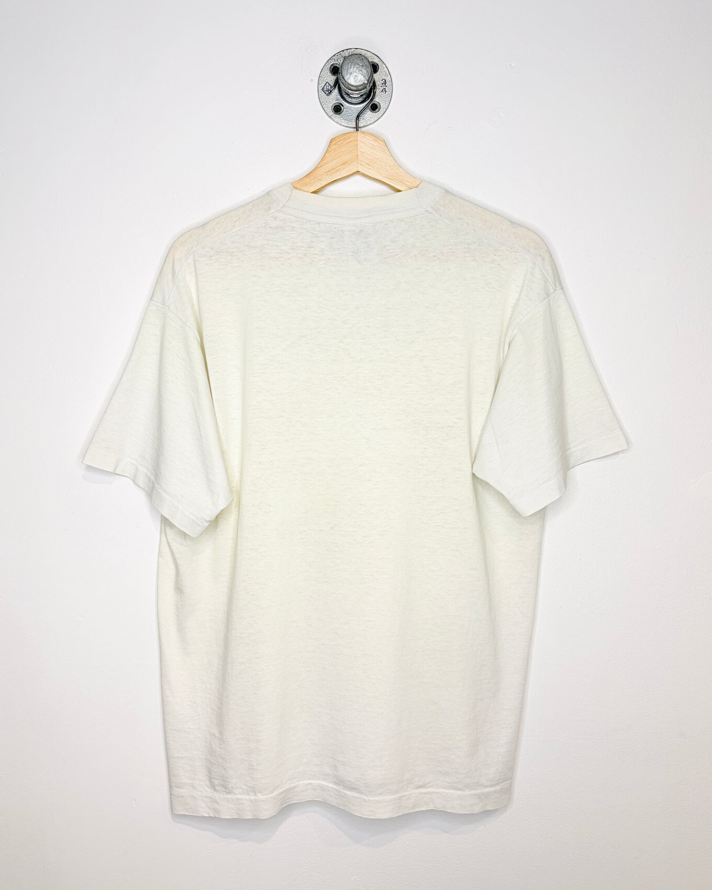 Vintage 90s Computer Problem Solving Chart White Tee Shirt