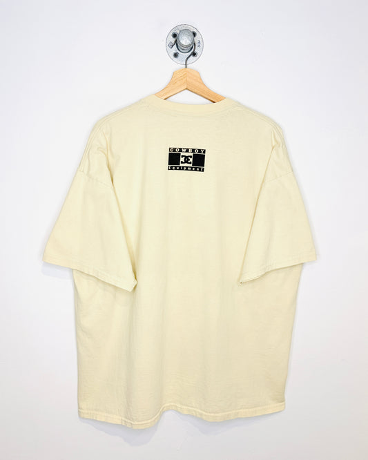 Vintage Early 2000s It’s A Country Thang…Just Live It! Cream Tee Shirt