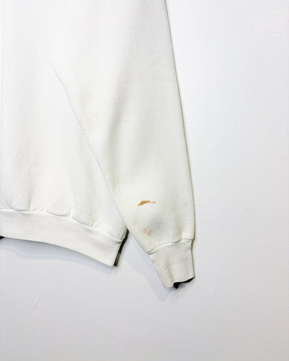 Vintage 1989 Burlington Ontario Tourist Graphic Print White Crewneck Sweatshirt