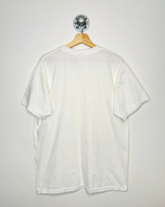 Vintage 90s Stafford Blank White Tee Shirt