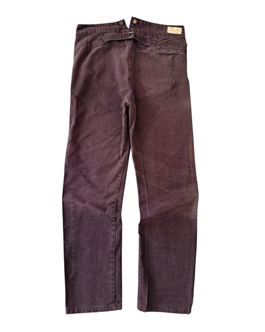 Vintage 70s/80s Scully Faded Brown Buckle Back Pants