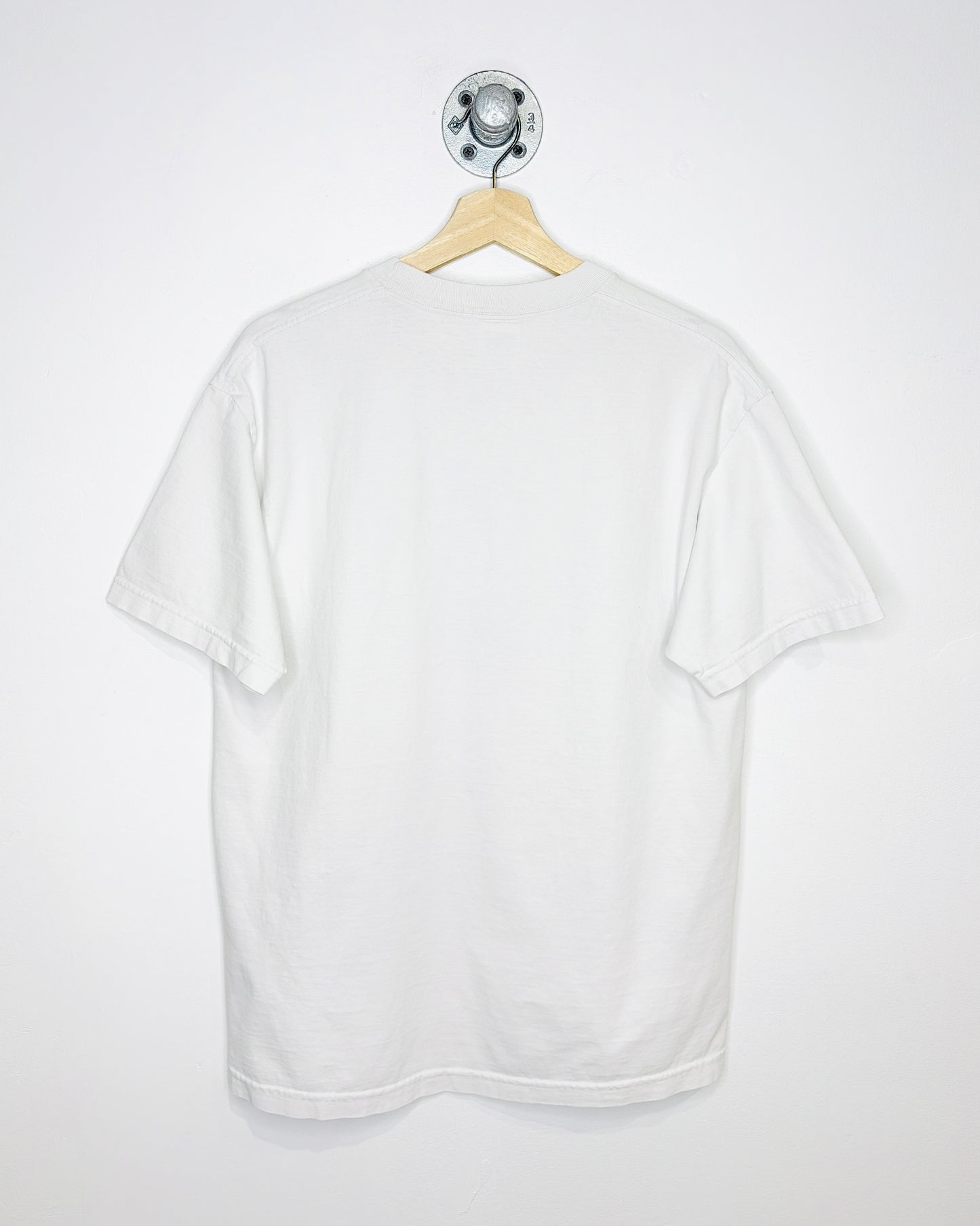 Vintage 90s/00s Edmonton Oilers Simple White Tee Shirt