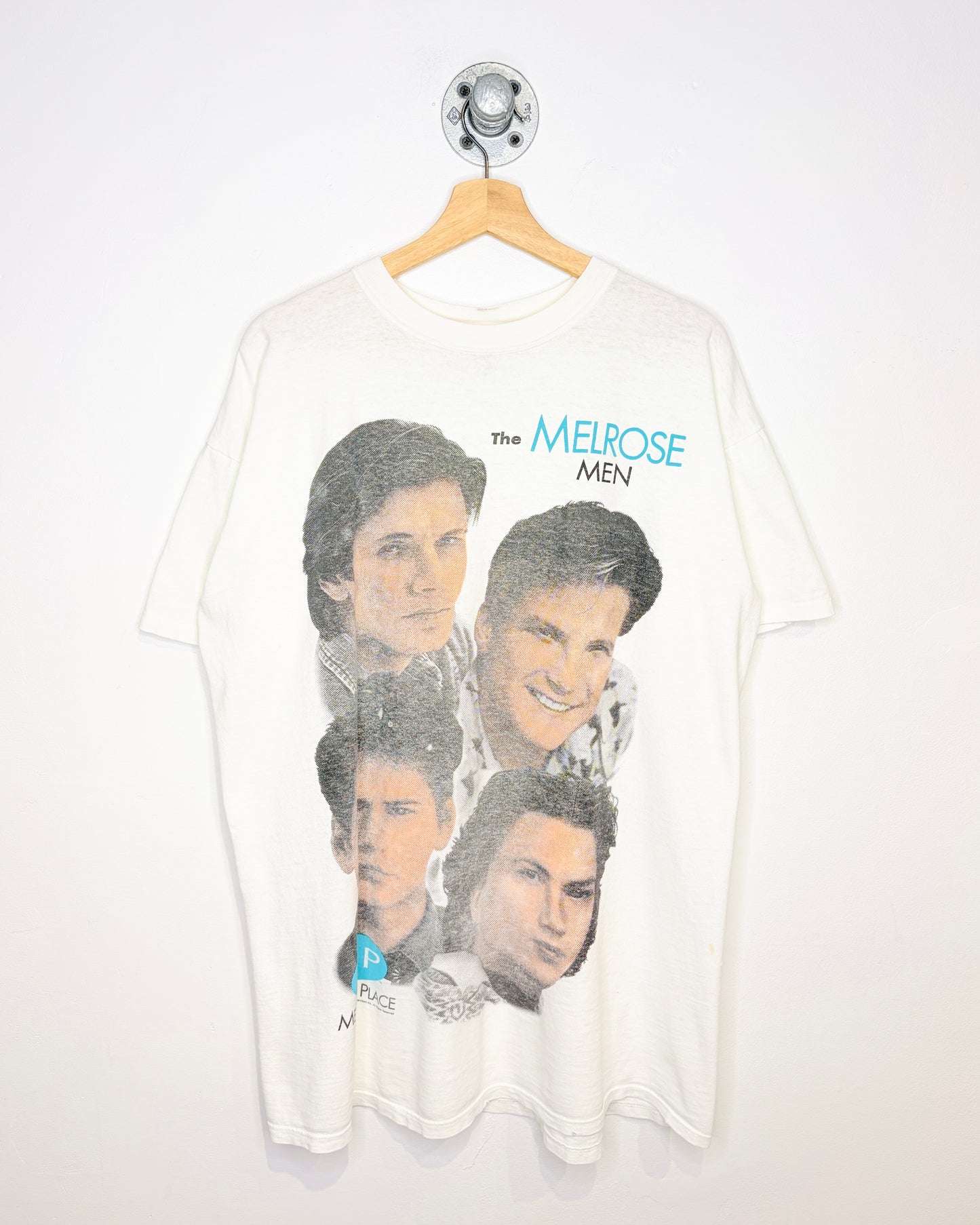 Vintage 90s Melrose Place White Promo Tee Shirt