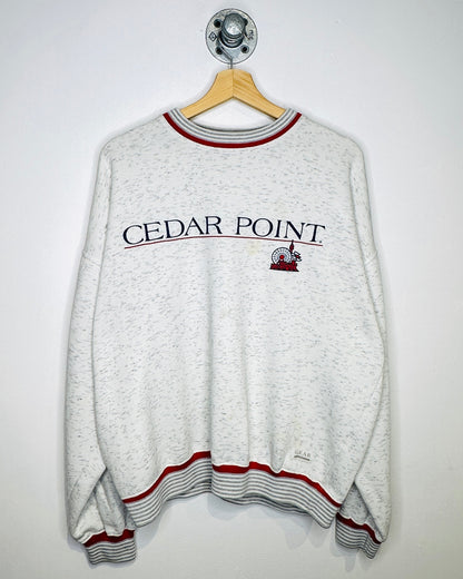 Vintage Cedar Point Heather Grey Crewneck Sweatshirt